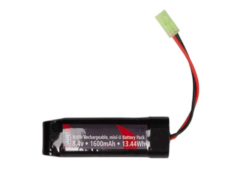 Asg Battery 8.4V 1600MAH NIMH Mini-u Tamiya Connector 19631