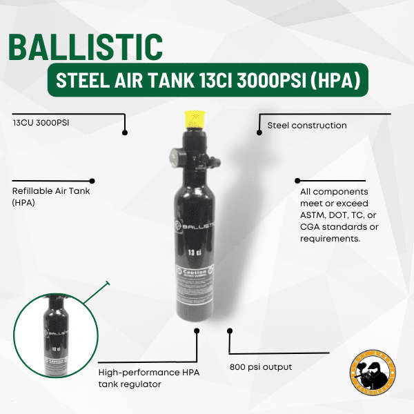 BALLISTIC 13CI 3000PSI AIR TANK