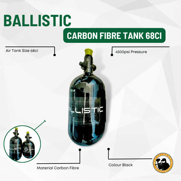 Ballistic Carbon Fibre Tank 68CI