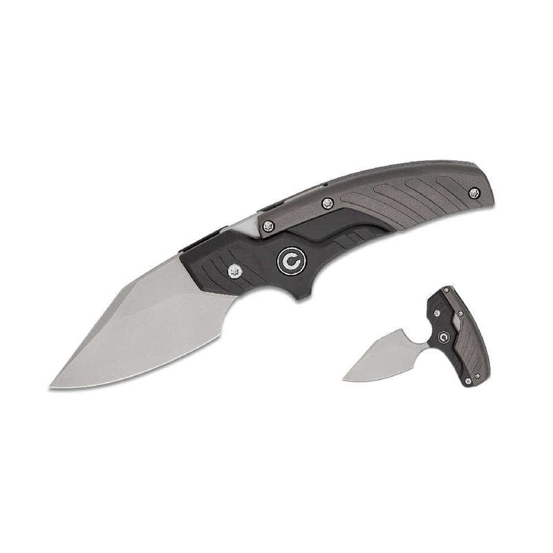CIVIVI TYPHOEUS BLK N GRAY ALUMINIUM HANDLE C21036-3