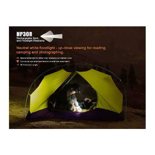 FENIX HP30R LED HEADLAMP BLK
