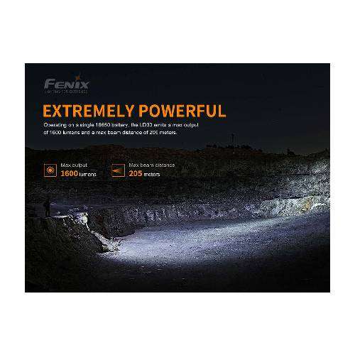 Fenix LD30 LED Flashlight (Battery Included)
