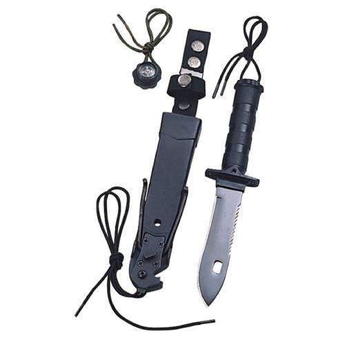 SURVIVAL EXPLORA KIT KNIFE OD METAL COLOR