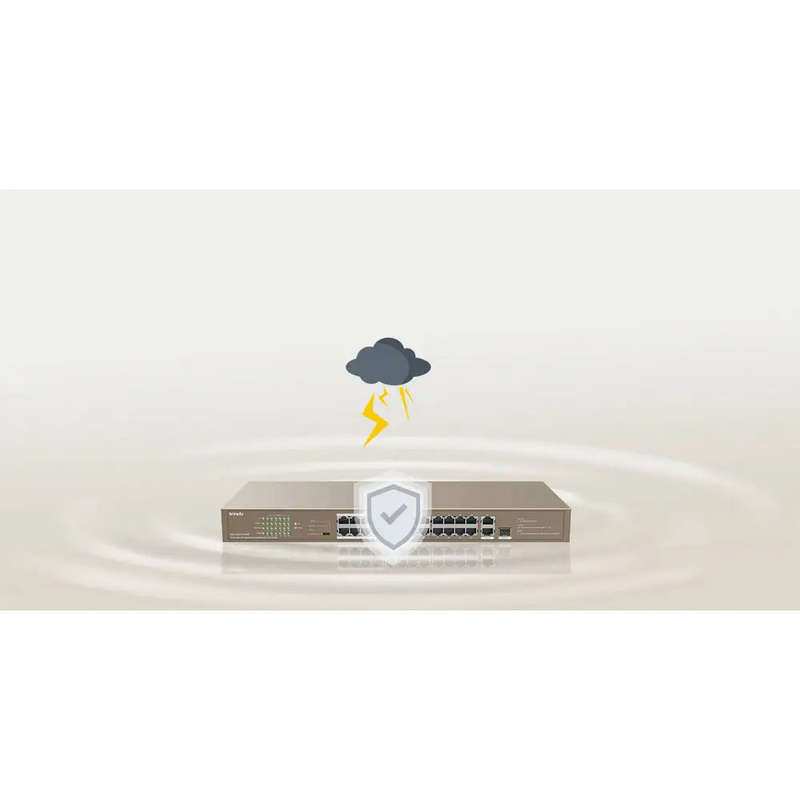 TENDA RACKMOUNT UNMANAGED SWITCH 10/100 24-PORT POE