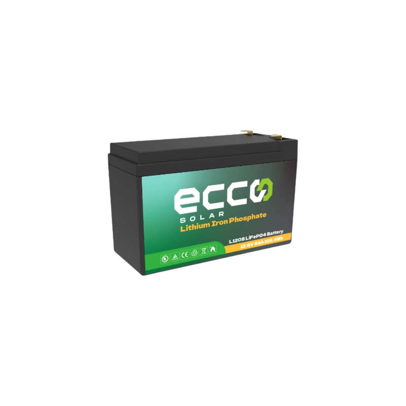 12.8V 8AH ECCO Lithium Iron Battery (LiFePO4) ALFP-1208