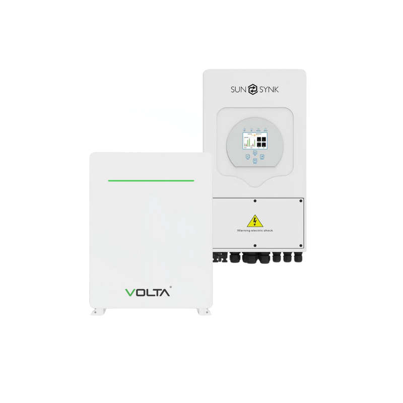 5KVA / 5000W SUNSYNK Hybrid Inverter + 1x 5.12kWh VOLTA STAGE 1 Lithium Battery (New Gen)