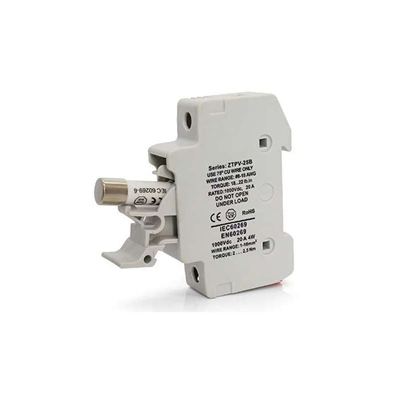 Solar DC Fuse + Holder 32A  10 X 38mm (Includes Fuse)