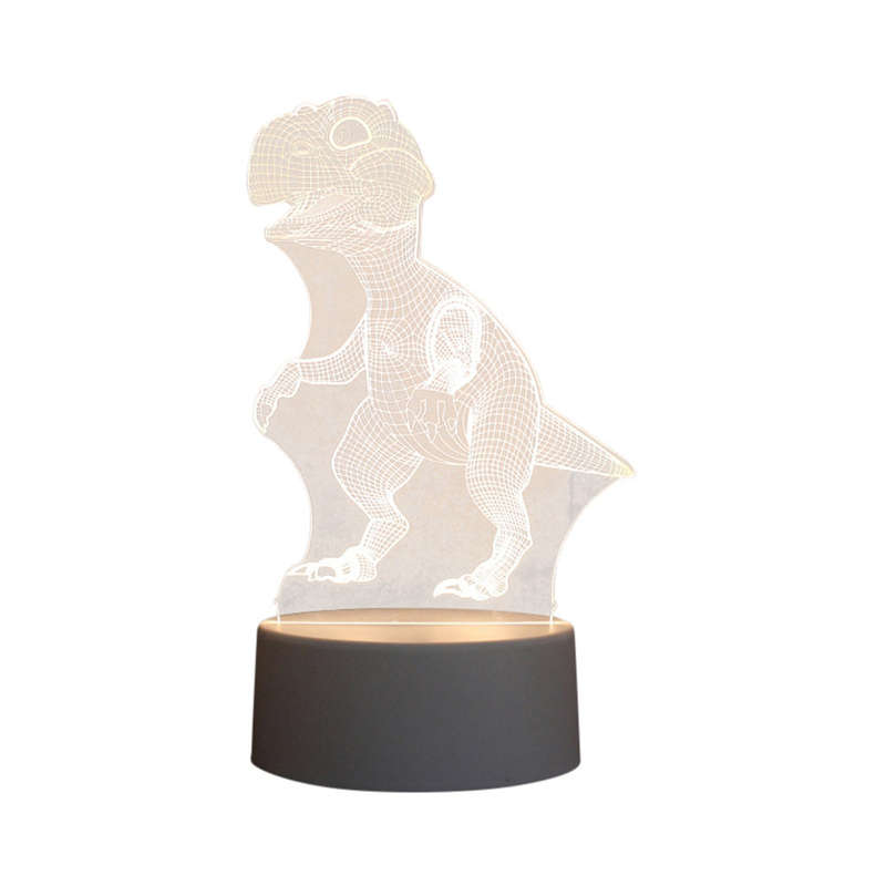 LED Night Light Decorative Dinosaur Image Wall Plug type