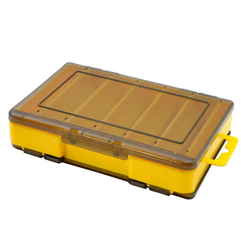 Lure Box Multi Compartment 10 Lures box size 14X11X4cm Yellow