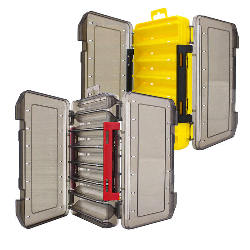 Lure Box Multi Compartment 10 Lures box size 14X11X4cm Yellow