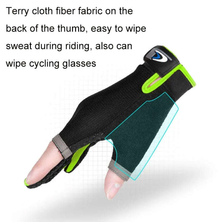Fishing and other Sports Gloves Non-Slip Two-Finger Exposed Orange - Pair