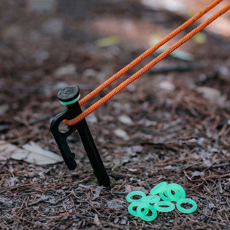 Tent peg warning rings luminous silicone 50 pack size