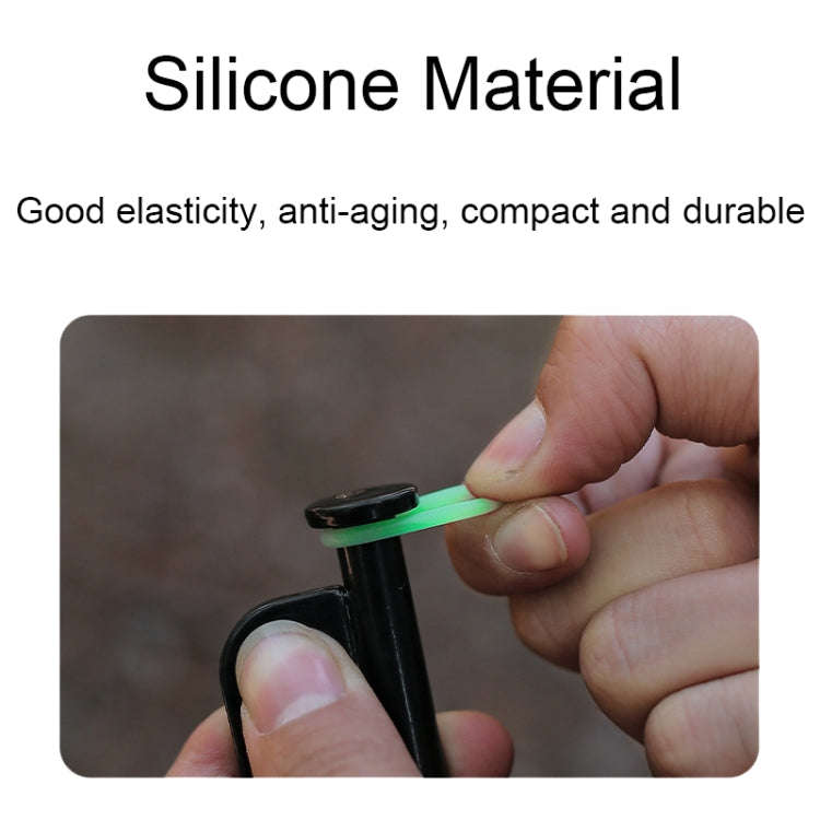 Tent peg warning rings luminous silicone 50 pack size