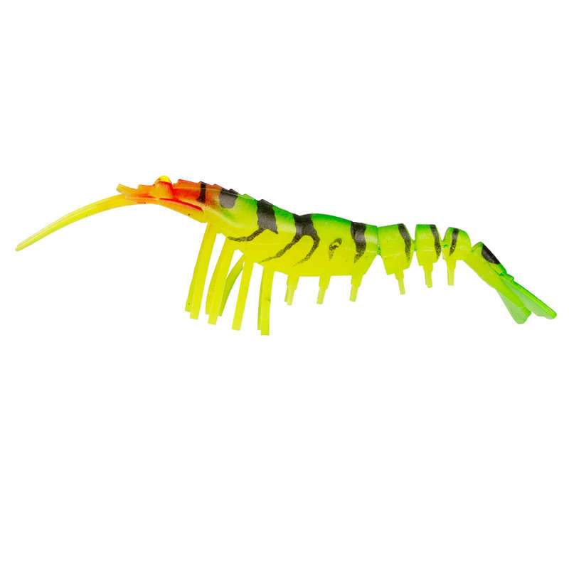 Fishing Lure Soft Bait Shrimp style colour Yellow & Green