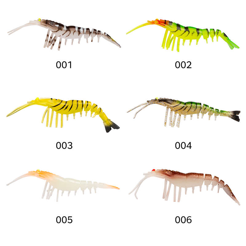 Fishing Lure Soft Bait Shrimp style colour Yellow & Green