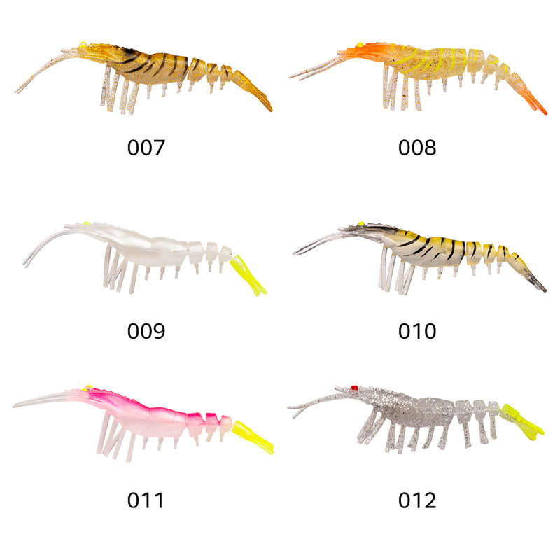 Fishing Lure Soft Bait Shrimp style colour Natural / Gold