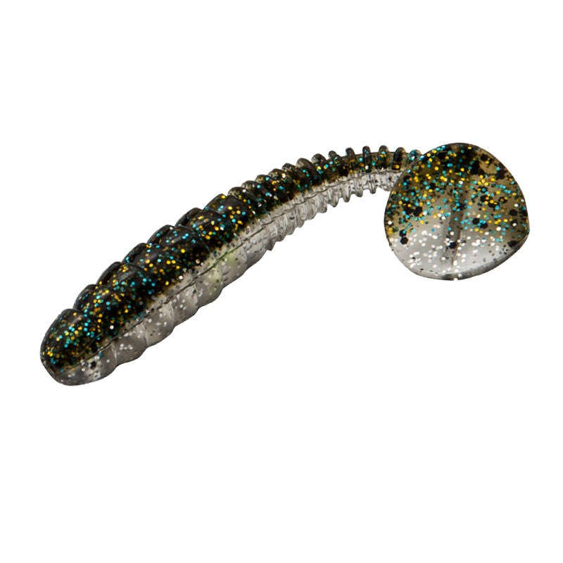 Fishing Lure Soft Paddle Bait 5 per packet Grey with flecks