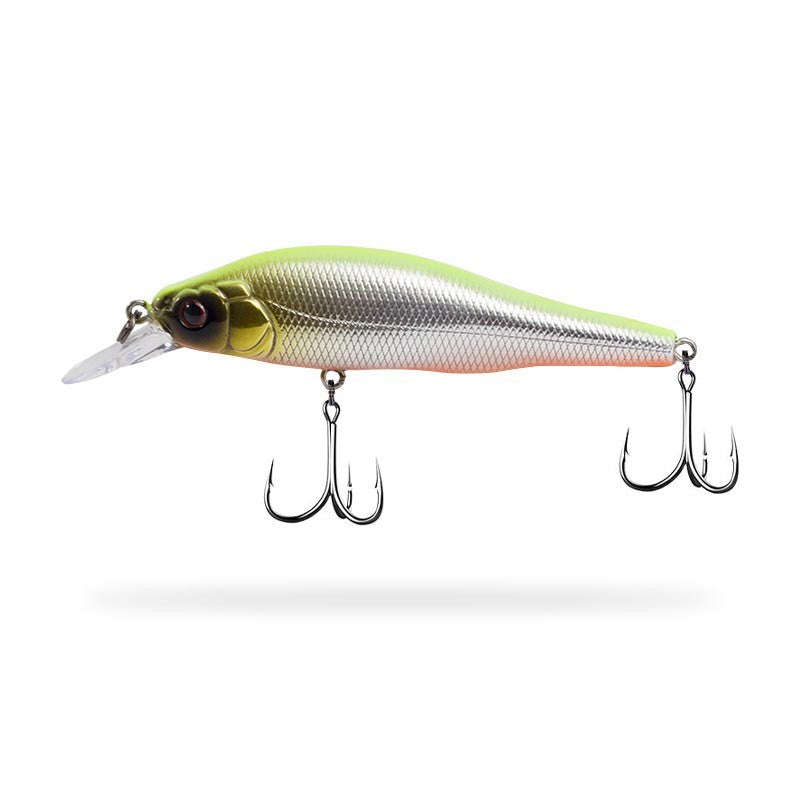 Fishing Lure Hard Floating Minnow colour Green Silver