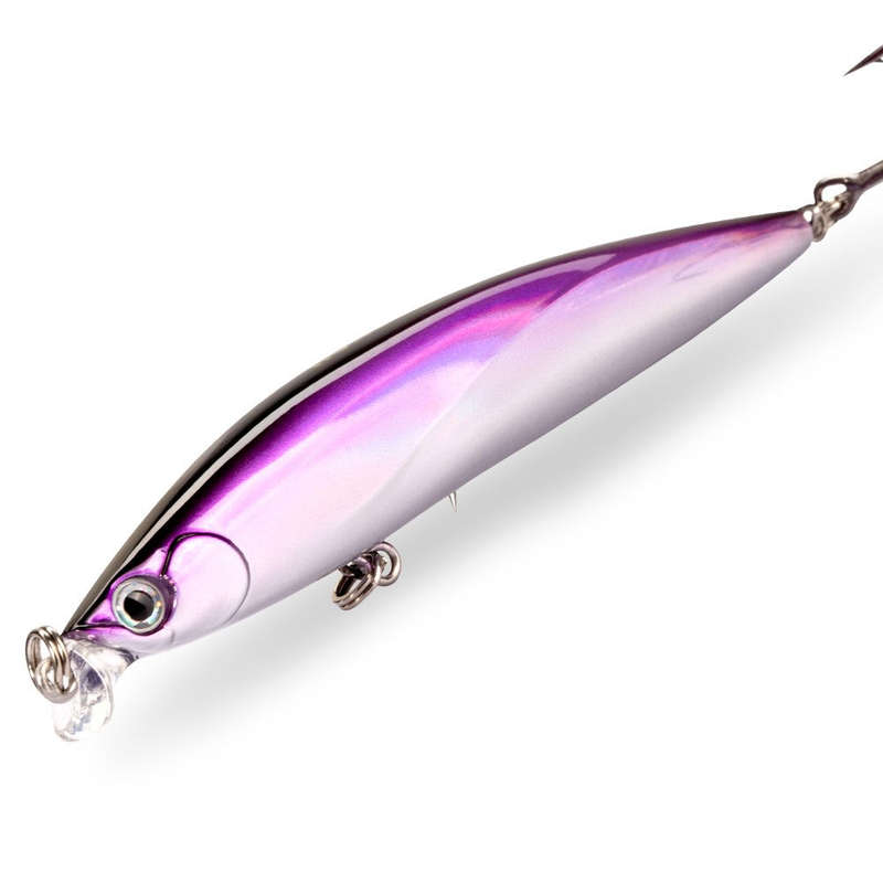 Fishing Lure Hard Floating Minnow colour Green Silver
