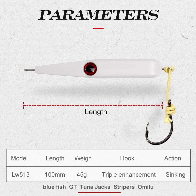 Fishing Lure Hard Bait Chisel Nose Sinking Pink