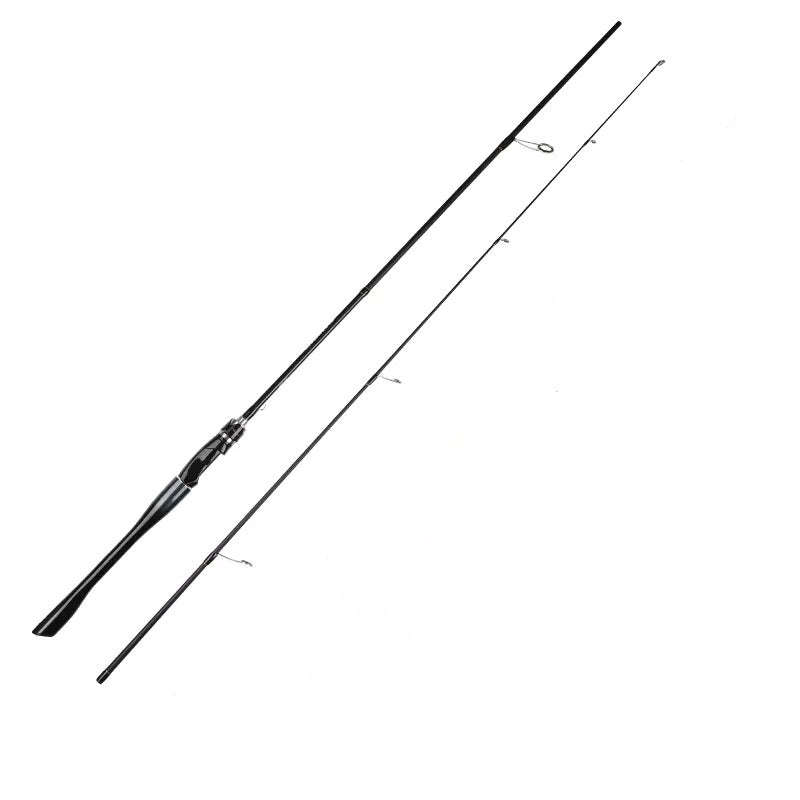Bass Rod 6FT Carbon Fiber Power Medium Fast Action Spinning Rod Black