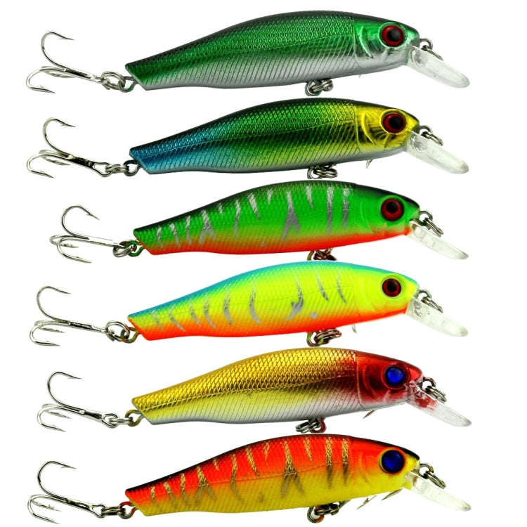 Fishing Lure Minnow Hard Bait 6 Piece Set 8.5cm 8.9gr