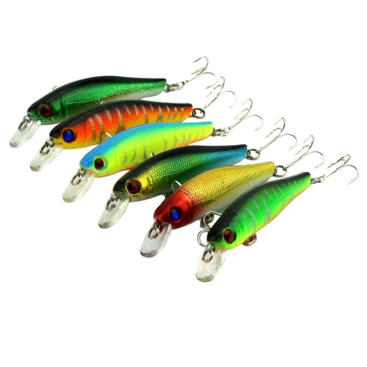 Fishing Lure Minnow Hard Bait 6 Piece Set 8.5cm 8.9gr