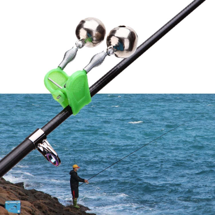 Fishing Alarm Clip on Bell Type 10 Piece with Twin Bells
