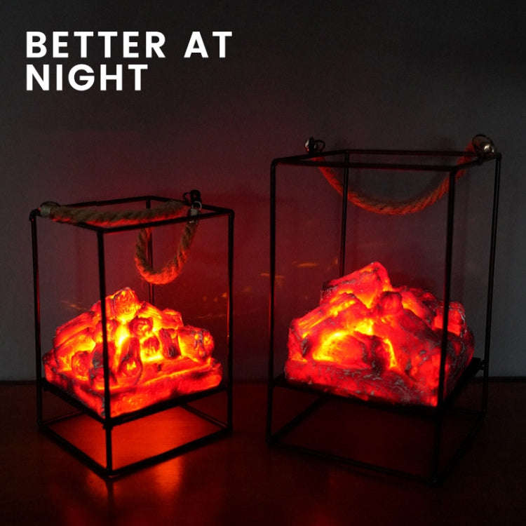 Imitation Charcoal Flame Lamp LED Wrought Iron Decoration