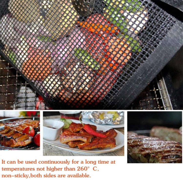 Braai Heat Resistant Non-stick Grilling Mesh Black 40X30cm