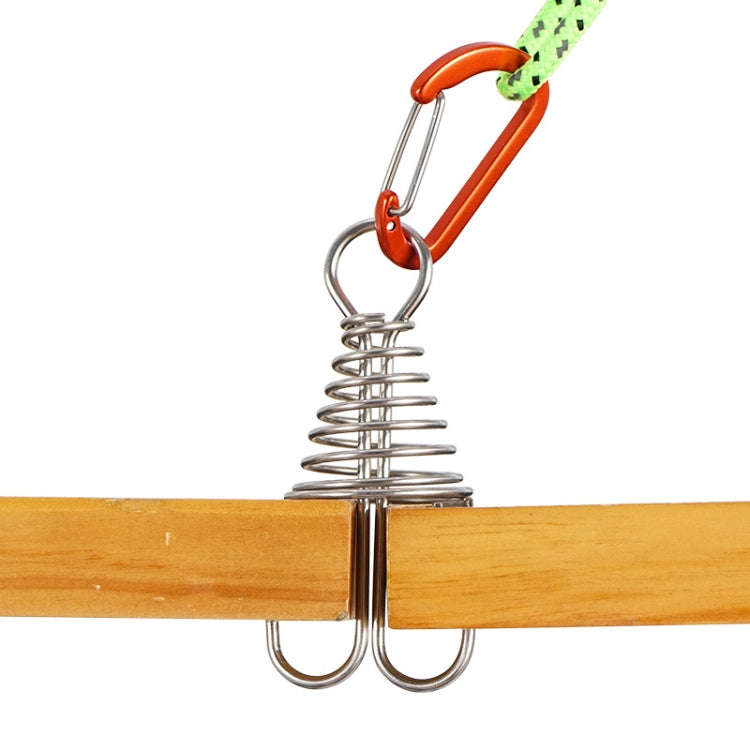 Stainless Steel Spring Loaded Tent Rope Buckle 10 Piece
