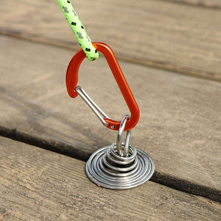 Stainless Steel Spring Loaded Tent Rope Buckle 10 Piece