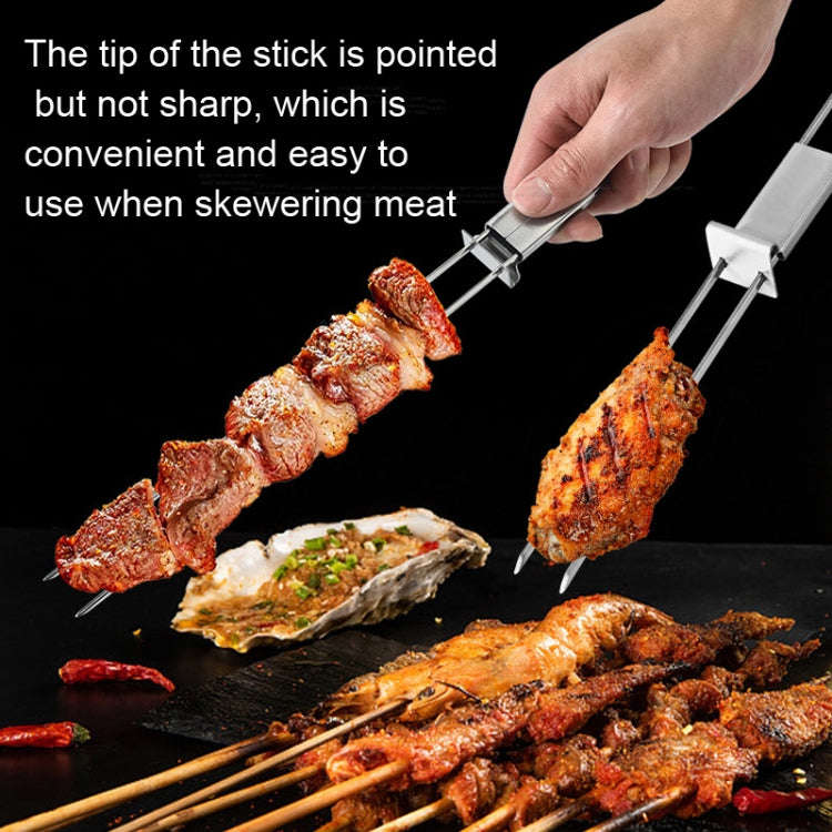 Braai 2 Prong Stainless Steel Fork with Slider set of 2