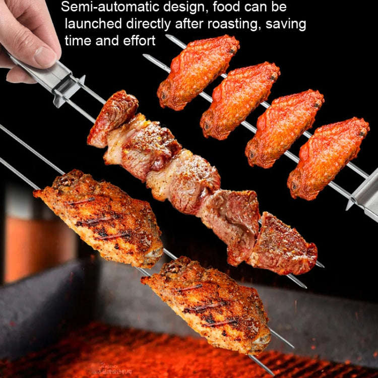 Braai 2 Prong Stainless Steel Fork with Slider set of 2