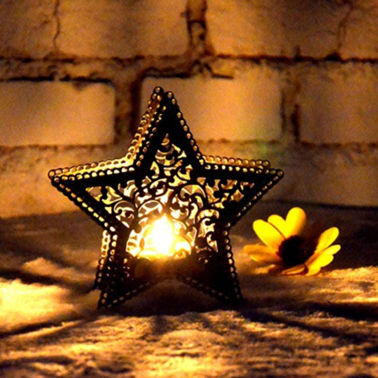 Moroccan Candlestick holder Five-pointed Star 2 per pack
