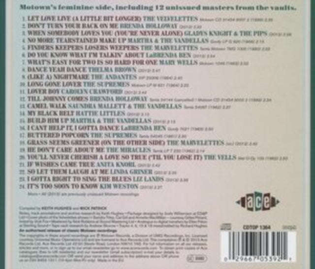 Various Artists - Finders Keepers - Motown Girls 1961-67 (CD)