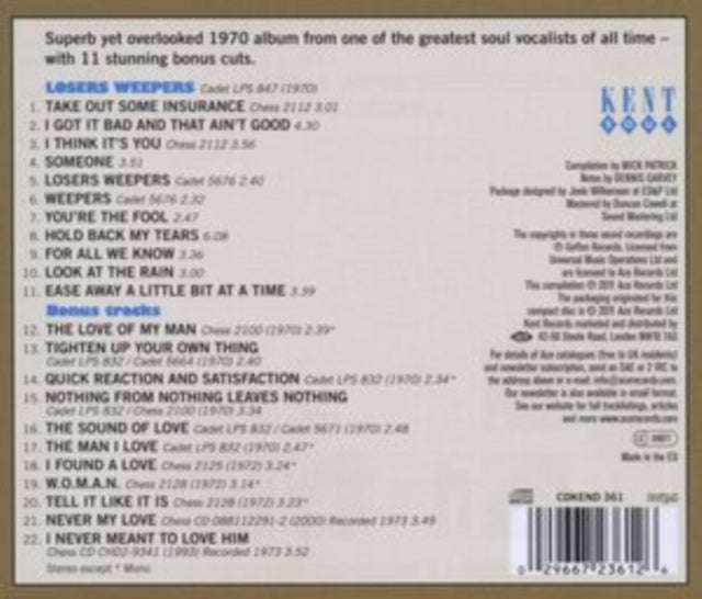 Etta James - Losers Weepers (CD)