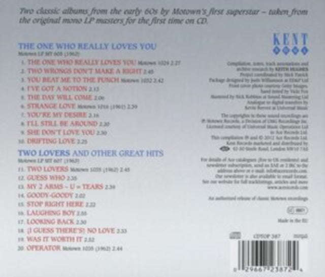 Mary Wells - The One Who Really Loves You/Two Lover (CD)