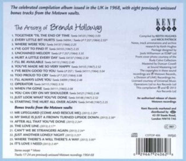 Brenda Holloway - The Artistry Of Brenda Holloway (CD)