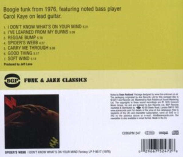 Spiders Web - I DonT Know WhatS On Your Mind (CD)