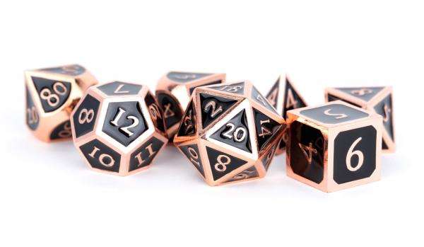 16mm Polyhedral Antique Copper with Black Enamel (Dice Sets & Games)