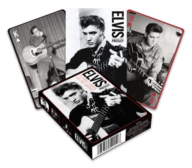 Elvis - Black And White Playing Cards (Playing Cards)