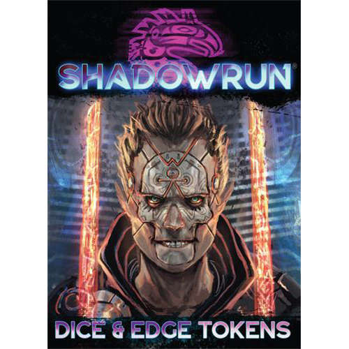 Shadowrun Dice and Edge Tokens Green (Dice Sets & Games)