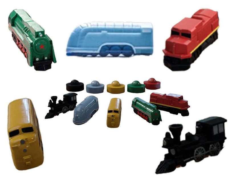 Deluxe Board Game Train Set Extra Engines Pack (Board & Card Game Accessories)