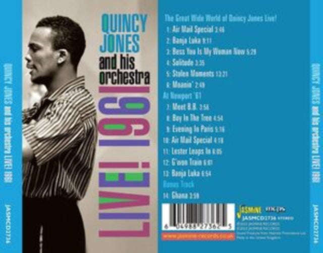 Quincy Jones - Live! 1961 2Lps & Bonus (CD)