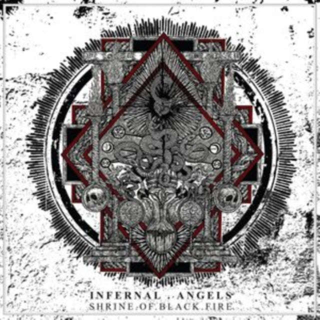 Infernal Angels - Shrine Of Black Fire (Opaque White/Black Splatter Vinyl) (Vinyl)