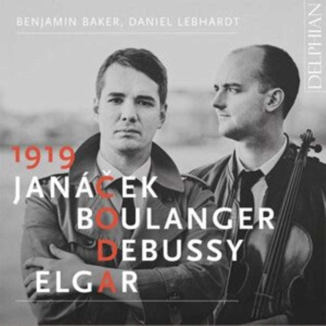 Benjamin Baker / Daniel Lebhardt - 1919 Coda Janacek / Boulanger / Debussy / Elgar (CD)