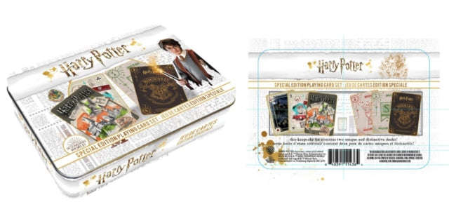 Harry Potter Hogwarts Playing Cards In Tin Set (2 Decks) (Playing Cards)