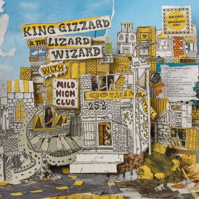 King Gizzard & The Lizard Wizard / Mild High Club - Sketches Of Brunswick East (Yellow/Blue Splat...
