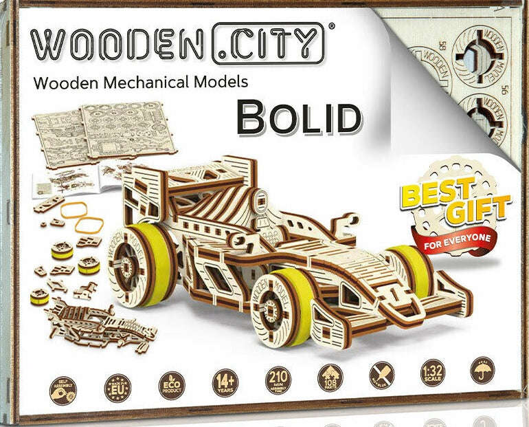 WoodenCity - Wooden Figures SuperFast Series (Rally Car Porsche)